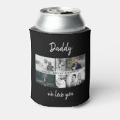 お父さんと子供と家族のパパ写真コラージュ缶 缶クーラー (缶裏面)