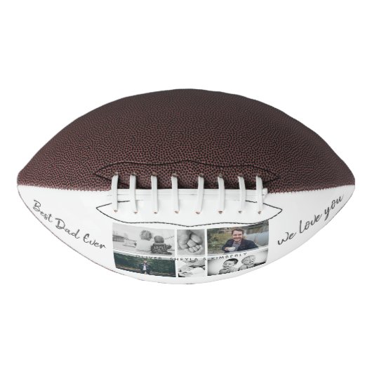 お父さんと子供と家族のパパ写真コラージュ アメリカンフットボール (正面)