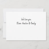 お父さんと子供と家族のパパ写真コラージュ カード (裏面)