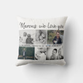 お父さんと子供と家族のパパ写真コラージュ クッション (裏面)