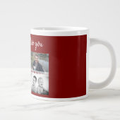 お父さんと子供と家族のパパ写真コラージュ ジャンボコーヒーマグカップ (右)