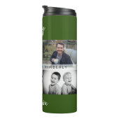 お父さんと子供と家族のパパ写真コラージュ タンブラー (回転右)