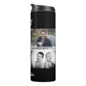 お父さんと子供と家族のパパ写真コラージュ タンブラー (回転右)