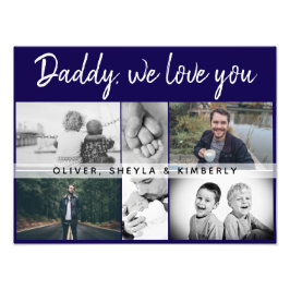 お父さんと子供と家族のパパ写真コラージュ フォトプリント           