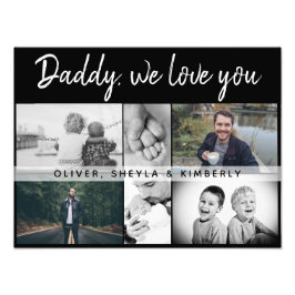 お父さんと子供と家族のパパ写真コラージュ フォトプリント           