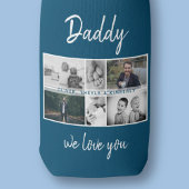 お父さんと子供と家族のパパ写真コラージュ ボトルクーラー