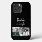 お父さんと子供と家族のパパ写真コラージュ Case-Mate iPhoneケース (裏面)