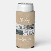 お父さんと子供と家族パパ6 Photo Collage スリム缶クーラー (Seltzer裏面)