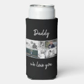 お父さんと子供と家族パパ6 Photo Collage スリム缶クーラー (Seltzer裏面)