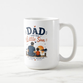 お父さんと小さな息子の永遠の冒険Tシャツ コーヒーマグカップ