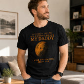 お父さんになった夜の月 パーソナライズデザイン Tシャツ