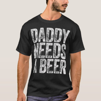 お父さんにはビールが必要 おもしろい メンズ ドリンク パパ 父の日 Tシャツ