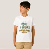 お父さんに似てかっこいいよ 面白い子供の引用 Tシャツ (正面フル)