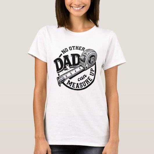 お父さんに勝る父はいないTシャツ | おもしろい手職人 Tシャツ (正面)