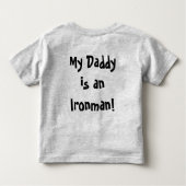 お父さんに懇願懇願して下さい! トドラーTシャツ (裏面)