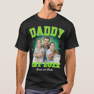 お父さんに捧げるカスタムフォト ブートレグ ラップ 父の日ギフト Tシャツ