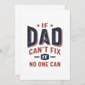 お父さんに直せないものは誰にも直せない | 父 祖父 招待状 (正面/裏面)