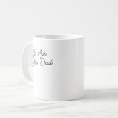 お父さんに聞いてね 面白いママデザイン コーヒーマグカップ (正面左)