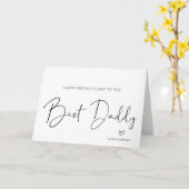 お父さんに贈り物最高のをベビー カード (黄色い花)