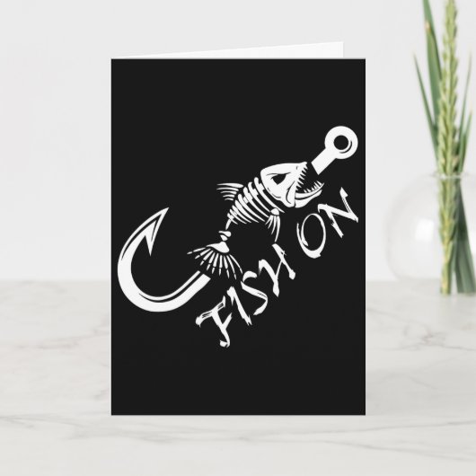 お父さんに贈る面白い釣りグッズ 父の日  カード (正面)