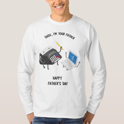 お父さんのお父おもしろいさんの日用シャツ Tシャツ (正面)
