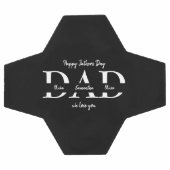 お父さんのお父さんのお子さんのお名前つき –  サッカーボール (フラット)