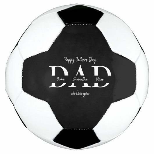 お父さんのお父さんのお子さんのお名前つき –  サッカーボール (正面)
