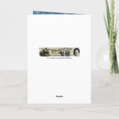 お父さんのお祝い灰色リス カード (裏面)