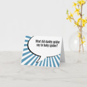 お父さんのくもの冗談 カード (黄色い花)