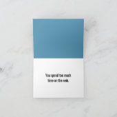 お父さんのくもの冗談 カード (内部)