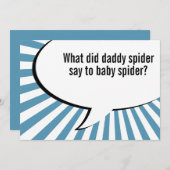 お父さんのくもの冗談 招待状 (正面/裏面)