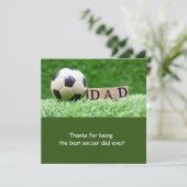 お父さんのためのサッカーのボール　父の日に シーズンカード (スタンド正面)