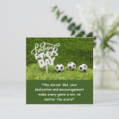 お父さんのためのサッカーのボール 父の日のプレゼント シーズンカード (スタンド正面)