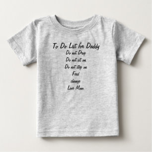 お父さんのためのリストをするため ベビーTシャツ