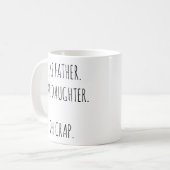 お父さんのように娘ああ家族のためのギフト コーヒーマグカップ (正面左)