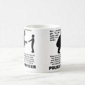 お父さんのアドバイス 警察 法執行機関 冗談マグカップ コーヒーマグカップ (中央)