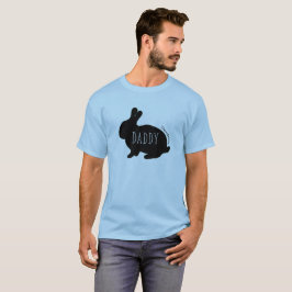 お父さんのイースターウサギのバニーの春のワイシャツ家族のパパ Tシャツ