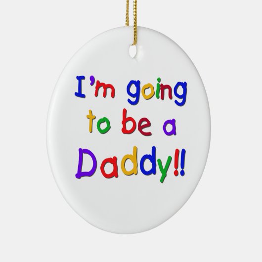 お父さんのギフトがあることを行く原色 セラミックオーナメント (右)