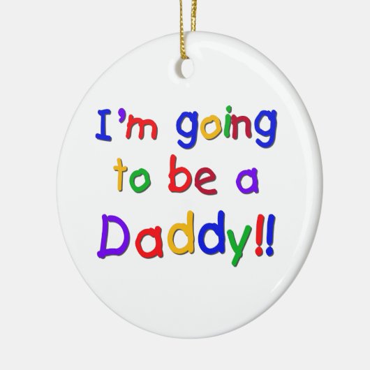 お父さんのギフトがあることを行く原色 セラミックオーナメント (左)