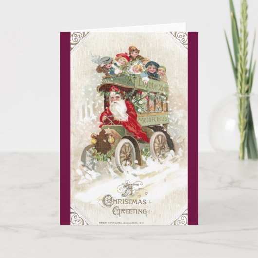 お父さんのクリスマスモーターバス シーズンカード (正面)