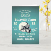 お父さんのサッカー 父の日 カード (黄色い花)