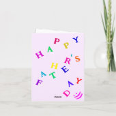 お父さんのデイカーよくはしゃぐドと女おもしろい- カード (裏面)