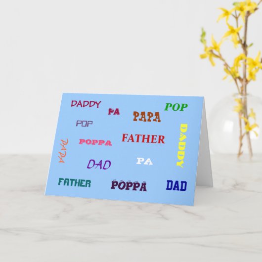 お父さんのデイカードって言う方法 カード (黄色い花)