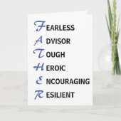 お父さんのデイカードの意味 カード (正面)