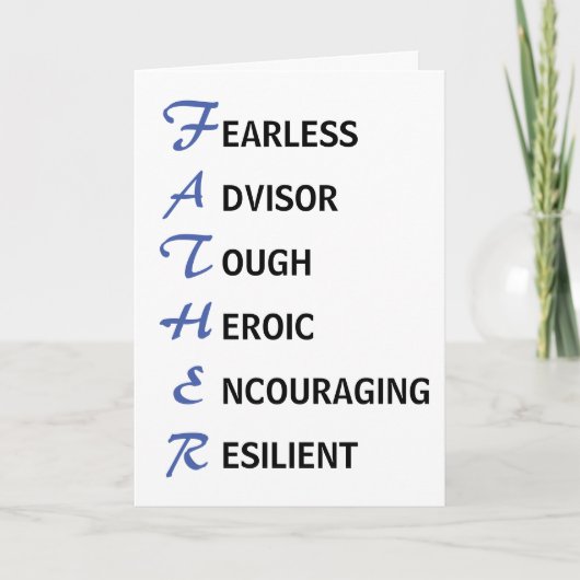 お父さんのデイカードの意味 カード (正面)