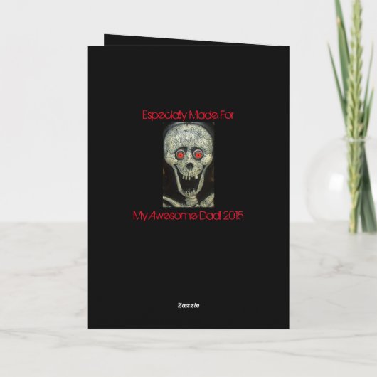 お父さんのデイカードユーモアのセンス カード (裏面)