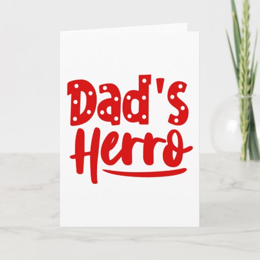 お父さんのヒーロー カード (正面)