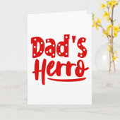 お父さんのヒーロー カード (黄色い花)