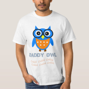お父さんのフクロウのベビーのお父さんの一致家族 Tシャツ