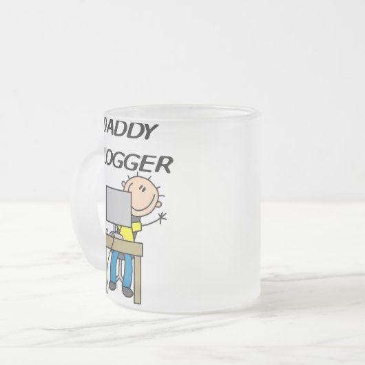 お父さんのブロガー フロストグラスマグカップ (正面左)